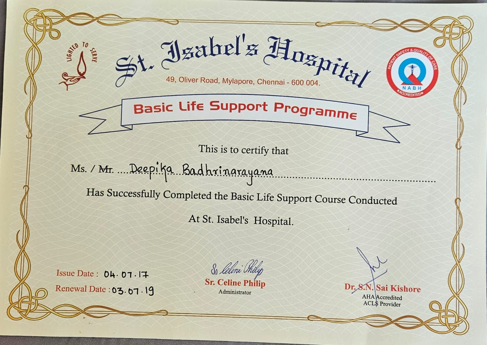 Certificate 3