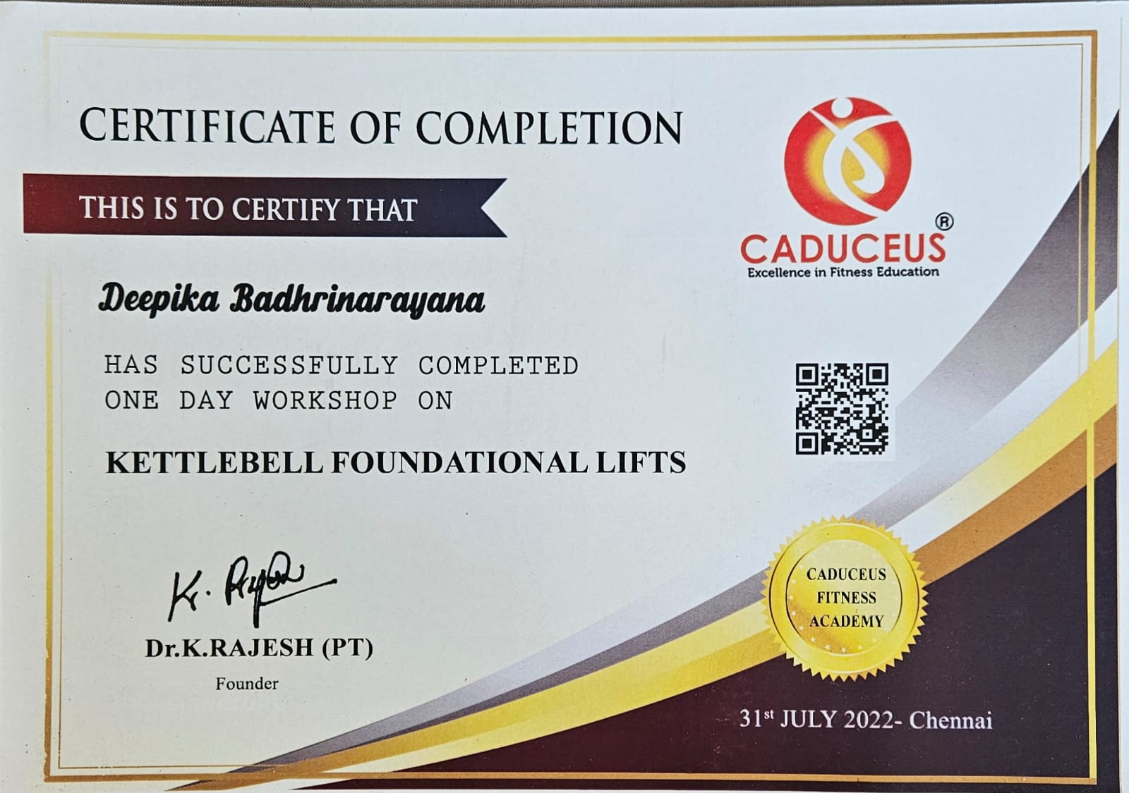 Certificate 7
